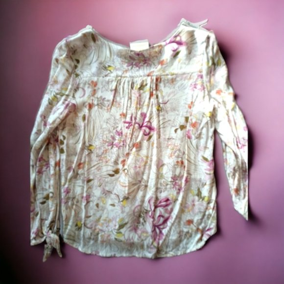 Maeve by Anthropologie Floral Pink Blouse extra small - Picture 5 of 10